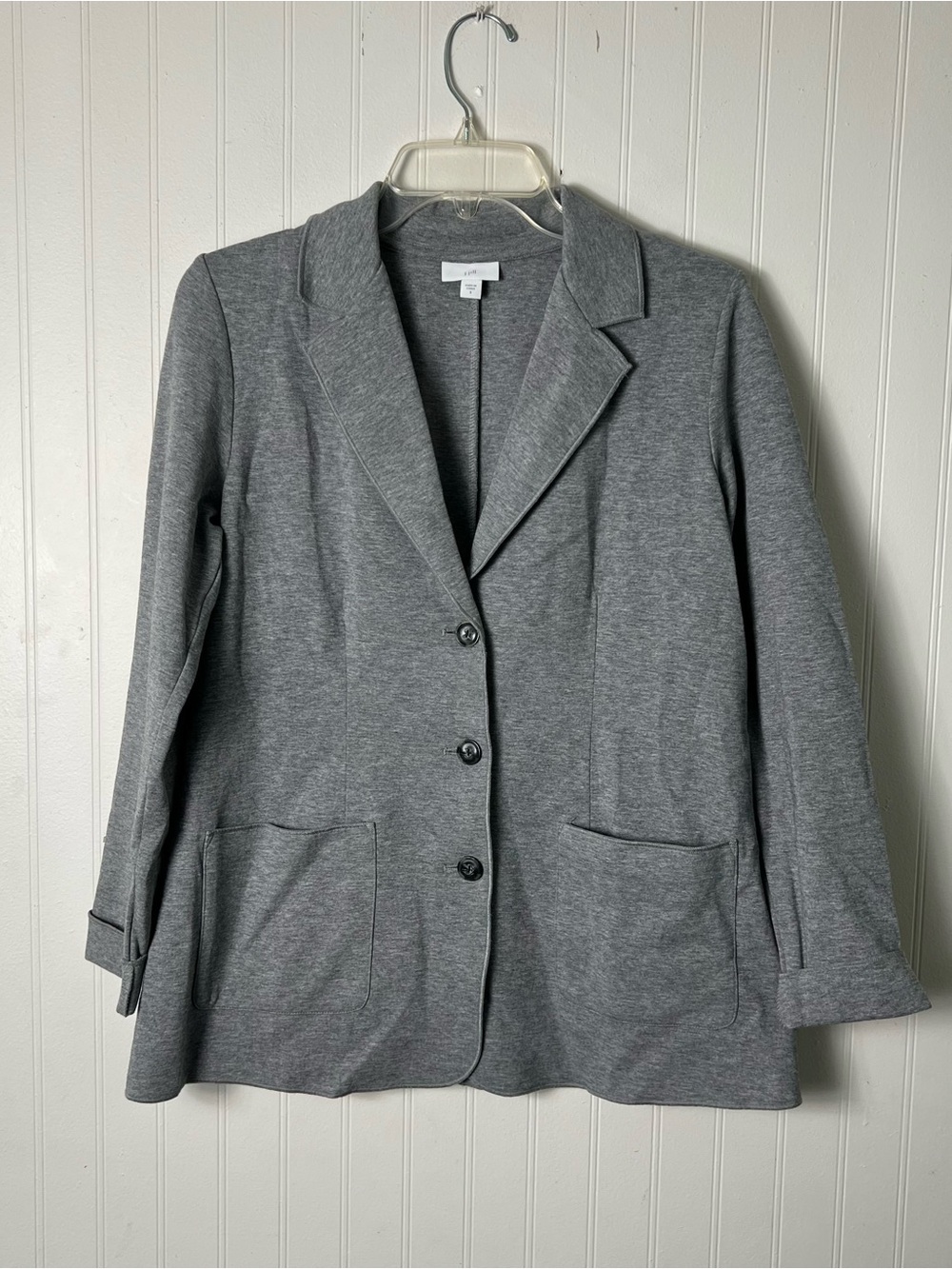 J jill ponte knit blazer jacket small